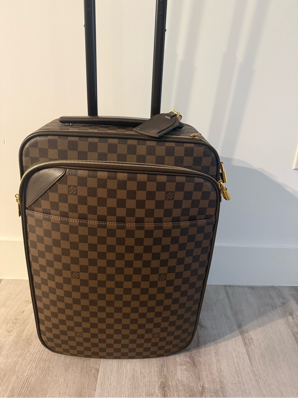 LOUIS VUITTON
Pegase 55 Business Luggage Damier Ebene Travel Bag Brown
